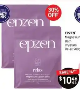 Chemist King EPZEN Magnesium Bath Crystals Relax 900g offer