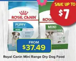 PetO Royal Canin Mini Range Dry Dog Food offer