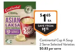 Foodworks Continental Cup A Soup offer