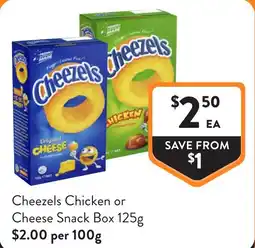 Foodworks Cheezels Chicken or Cheese Snack Box offer
