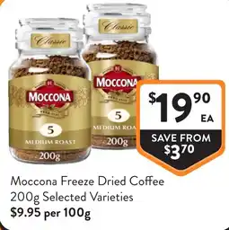 Foodworks Moccona Freeze Dried Coffee offer