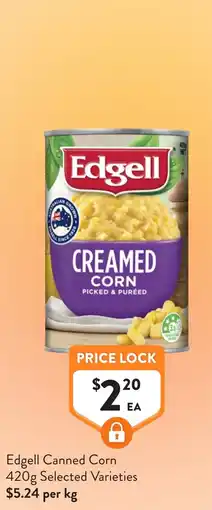Foodworks Edgell Canned Corn offer