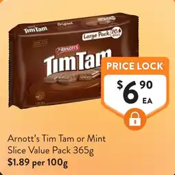 Foodworks Arnott's Tim Tam or Mint Slice Value Pack offer