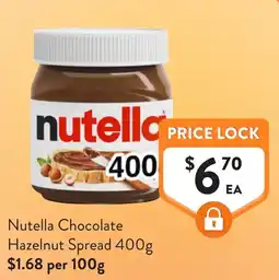 Foodworks Nutella Chocolate Hazelnut Spread offer
