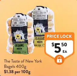 Foodworks The Taste of New York Bagels offer