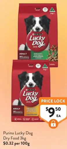 Foodworks Purina Lucky Dog Dry Food offer