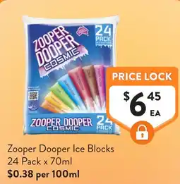 Foodworks Zooper Dooper Ice Blocks offer