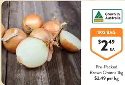 Foodworks Pre Packed Brown Onions offer