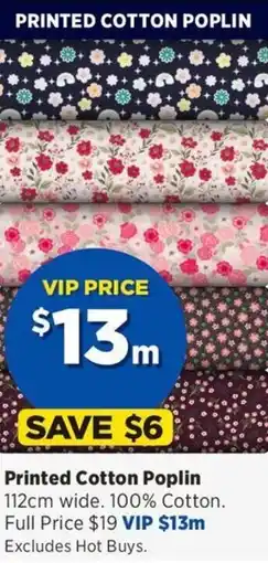 Spotlight Printed cotton poplin offer