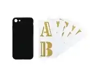 Officeworks Otto DIY Glitter Case iPhone 7/8/SE Black offer