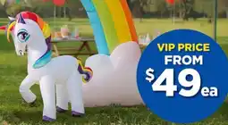 Spotlight Spartys inflatable decorations unicorn offer