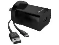 Officeworks Cygnett PowerPlus Quick Charger with Cable Black offer