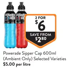 Foodworks Powerade Sipper Cap offer