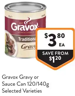 Foodworks Gravox Gravy or Sauce Can offer