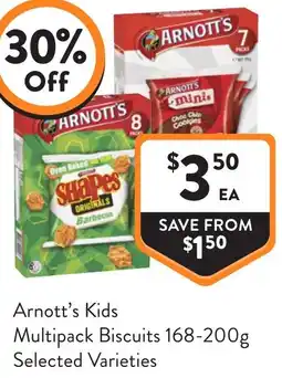 Foodworks Arnotts Kids Multipack Biscuits offer