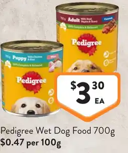 Foodworks Pedigree Wet Dog Food offer