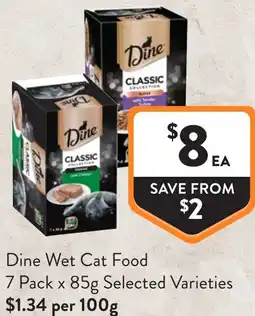 Foodworks Dine Wet Cat Food offer