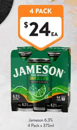 Foodworks Jameson 6.3% offer