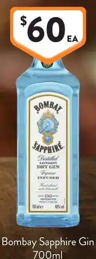 Foodworks Bombay Sapphire Gin offer