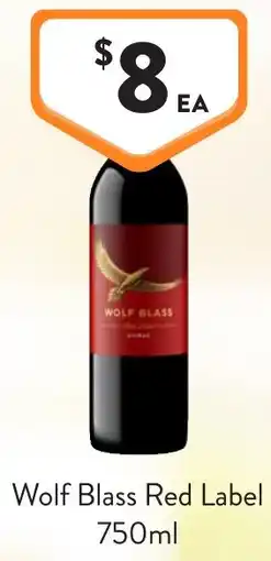 Foodworks Wolf Blass Red Label offer
