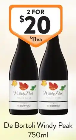 Foodworks De Bortoli Windy Peak offer