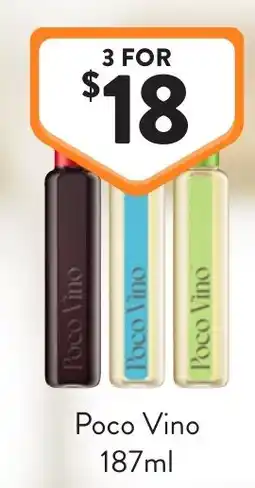 Foodworks Poco Vino offer