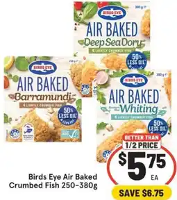 IGA Birds Eye Air Baked Crumbed Fish offer