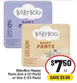 IGA BabyBoo Nappy Pants offer