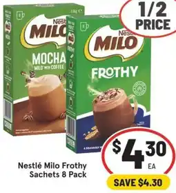IGA Nestlé Milo Frothy Sachets offer