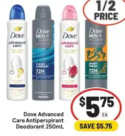 IGA Dove Advanced Care Antiperspirant Deodorant offer