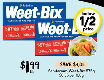 Drakes Sanitarium Weet-Bix offer