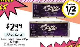 Drakes Ecoz Toilet Tissue 3 Ply offer