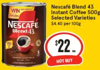 IGA Nescafé Blend 43 Instant Coffee offer