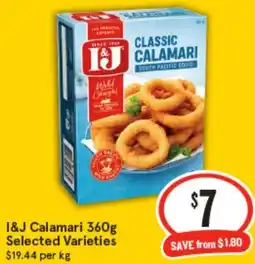 IGA I&J Calamari offer