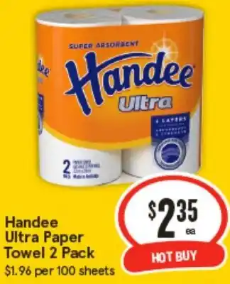 IGA Handee Ultra Paper Towel offer
