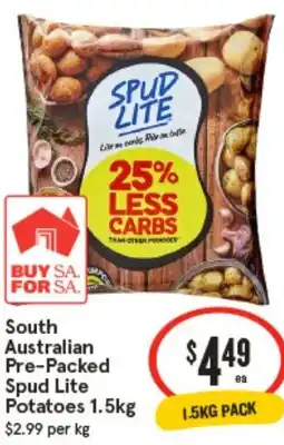 IGA South Australian Pre-Packed Spud Lite Potatoes offer