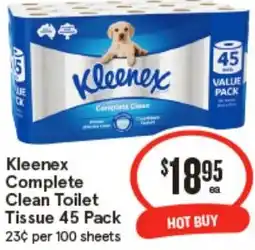 IGA Kleenex Complete Clean Toilet Tissue offer