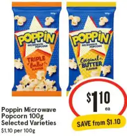 IGA Poppin Microwave Popcorn offer