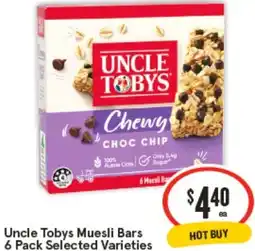 IGA Uncle Tobys Muesli Bars offer