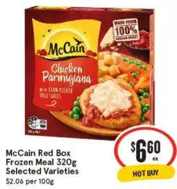 IGA McCain Red Box Frozen Meal offer
