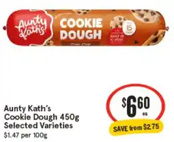 IGA Aunty Kath's Cookie Dough offer