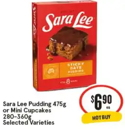 IGA Sara Lee Pudding or Mini Cupcakes offer