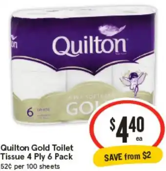 IGA Quilton Gold Toilet Tissue offer