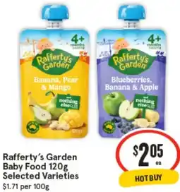 IGA Rafferty's Garden Baby Food offer