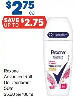 Foodland Rexona Advanced Roll On Deodorant offer