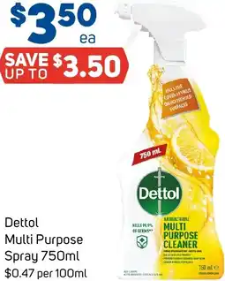 Foodland Dettol Multi Purpose Spray offer