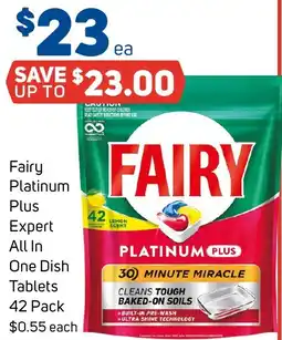 Foodland Fairy Platinum Plus Expert All In One Dish Tablets offer