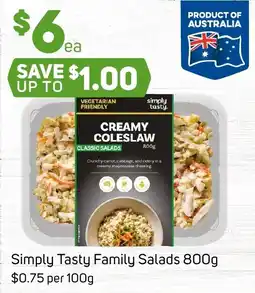 Foodland Simply Tasty Family Salads offer