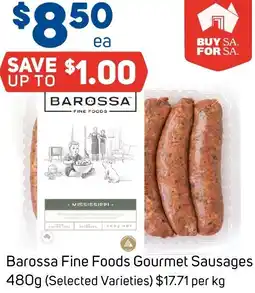 Foodland Barossa Fine Foods Gourmet Sausages offer