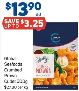 Foodland Global Seafoods Crumbed Prawn Cutlet offer